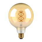 5W G125 Żarówka LED Filament Globe / Barwa:1800K / Klosz: Bursztynowy / Trzonek: E27