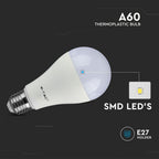 8.5W A60 Żarówka LED / Barwa:4000K / Trzonek:E27 / Opakowanie: 3szt.