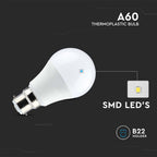 8.5W A60 Żarówka LED / Barwa:3000K / Trzonek:B22 / Opakowanie: 3szt