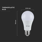 8.5W A60 Żarówka LED / Barwa:3000K / Trzonek:E27