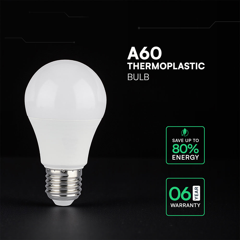 8.5W A60 Żarówka LED / Chip CREE / Barwa:3000K / Trzonek:E27 / 6 Lat gwarancji