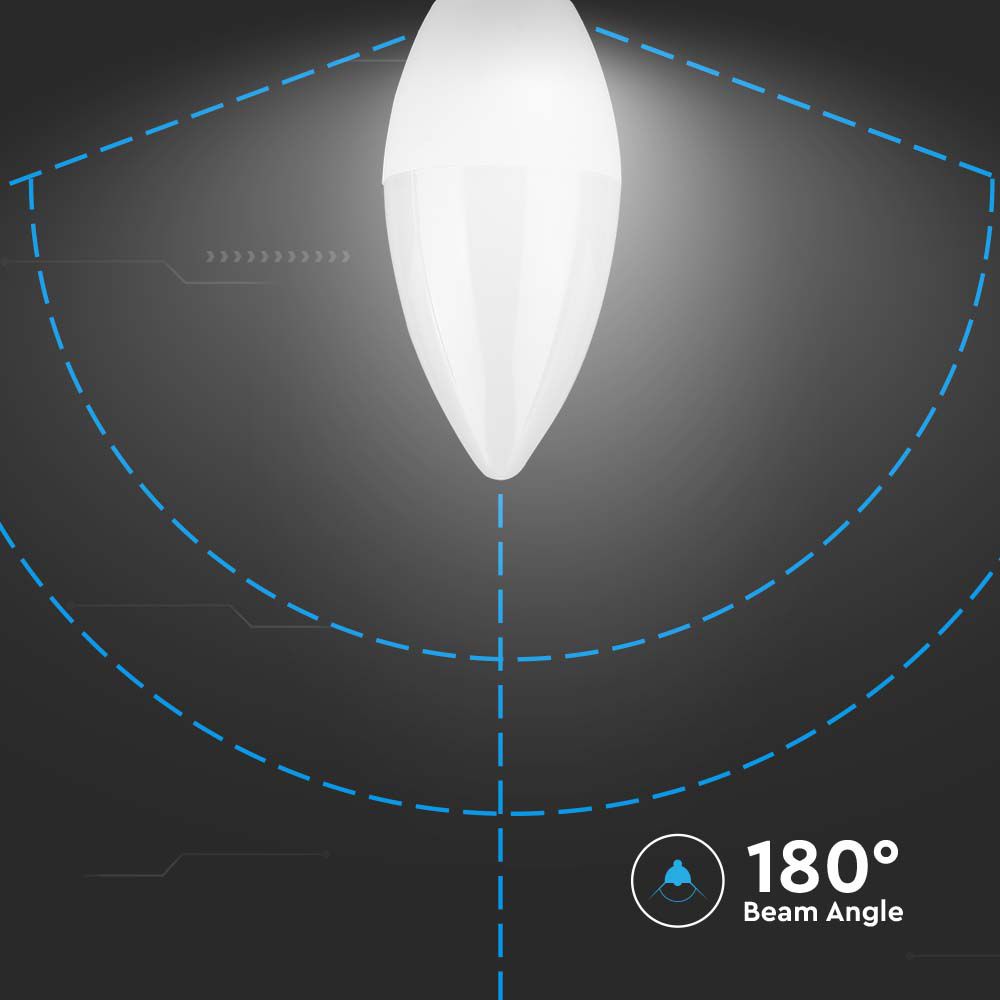 4.5W C35 Żarówka LED / Barwa:3000K / Opakowanie: 3szt. / Trzonek:E14