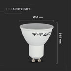 4.5W Żarówka LED / Klosz: Mleczny / Barwa:6500K / Trzonek:GU10 / Opakowanie: 3szt.