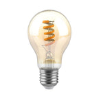 4W Żarówka LED Filament - Spiralna / Klosz: Bursztynowy / Trzonek:E27 / Barwa:1800K