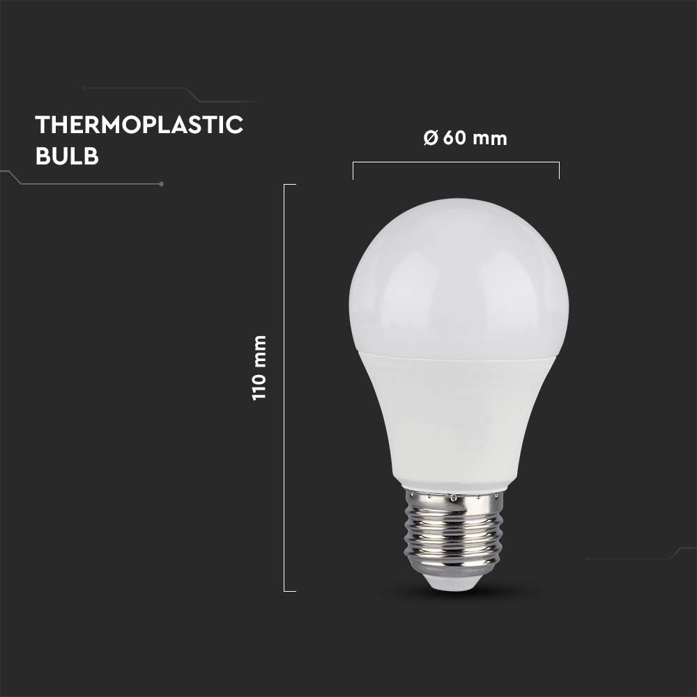 10.5W A60 Żarówka LED / Barwa:4000K / Trzonek: E27