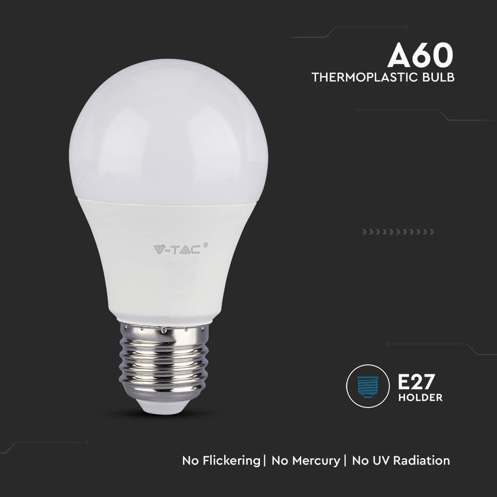 10.5W A60 Żarówka LED / Barwa:3000K / Trzonek: E27