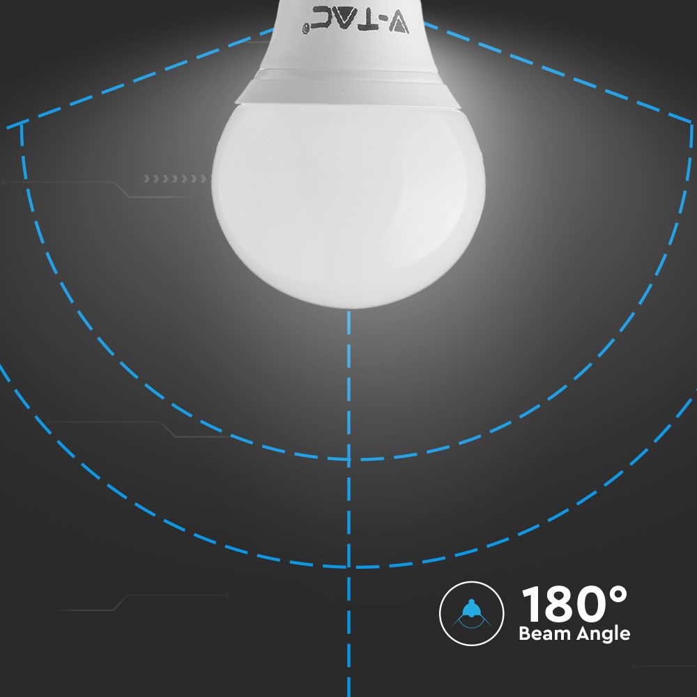 4.5W P45 Żarówka LED / Barwa:6400K/ Opakowanie: 3szt. / Trzonek: E14