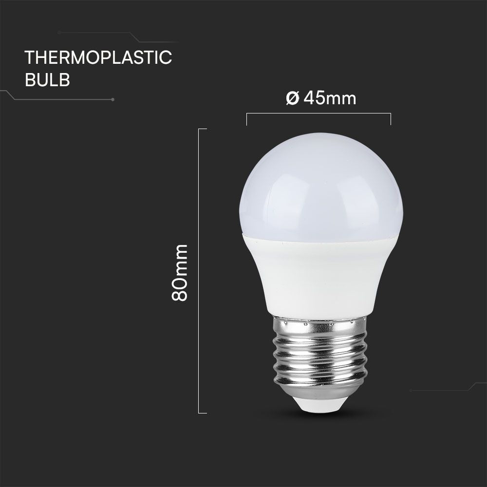 4.5W G45 Żarówka LED / Barwa:6500K/ Opakowanie: 3szt. / Trzonek: E27
