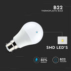 8.5W A60 Żarówka LED / Barwa:4000K / Trzonek:B22