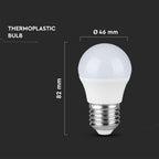 4.5W Żarówka LED G45 / Barwa:4000K / Trzonek:E27