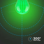 2W G45 Żarówka LED Filament / Zielony / Trzonek:E27