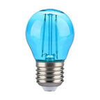 2W G45 Żarówka LED Filament / Niebieski / Trzonek:E27