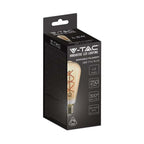 5W ST64 Żarówka LED Filament / Barwa:1800K / Klosz Bursztynowy / Ściemniana / Trzonek:E27