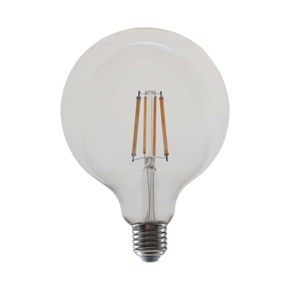 12.5W G125 Żarówka LED Filament / Klosz Transparentny / Barwa:4000K / Trzonek:E27