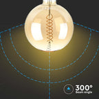8W G200 Żarówka LED Filament / Barwa:1800K / Ściemniana / Trzonek:E27