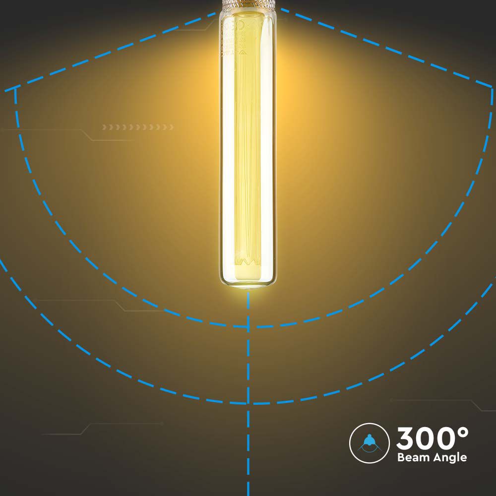 2W T30 Żarówka LED Filament / Klosz Bursztynowy / Barwa:1800K / Trzonek:E27