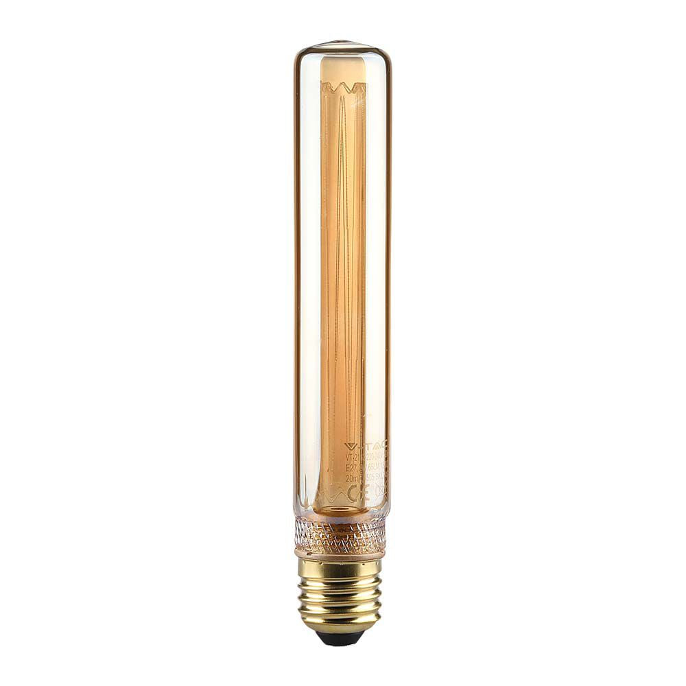 2W T30 Żarówka LED Filament / Klosz Bursztynowy / Barwa:1800K / Trzonek:E27