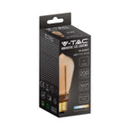 4W ST64 Żarówka LED Filament / Klosz Bursztynowy / Barwa:1800K / Trzonek:E27