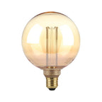 4W G125 Żarówka LED Filament / Klosz Bursztynowy / Barwa:1800K / Trzonek:E27