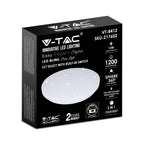 12W Plafon LED DOME / Średnica: 230 / Klosz: Efekt gwiazdek / Barwa:3w1