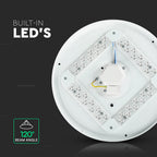 12W Plafon LED DOME / Średnica: 230 / Klosz: Efekt gwiazdek / Barwa:3w1