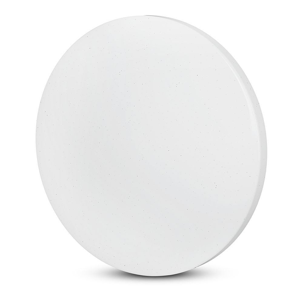 12W Plafon LED DOME / Średnica: 230 / Klosz: Efekt gwiazdek / Barwa:3w1