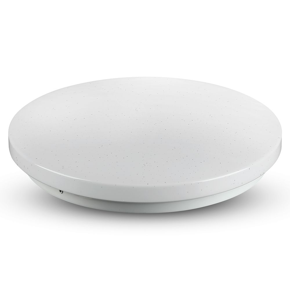 12W Plafon LED DOME / Średnica: 230 / Klosz: Efekt gwiazdek / Barwa:3w1