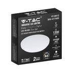 12W Plafon LED DOME / Średnica: 230 / Klosz: Mleczny / Barwa:3w1