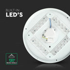 12W Plafon LED DOME / Średnica: 230 / Klosz: Mleczny / Barwa:3w1