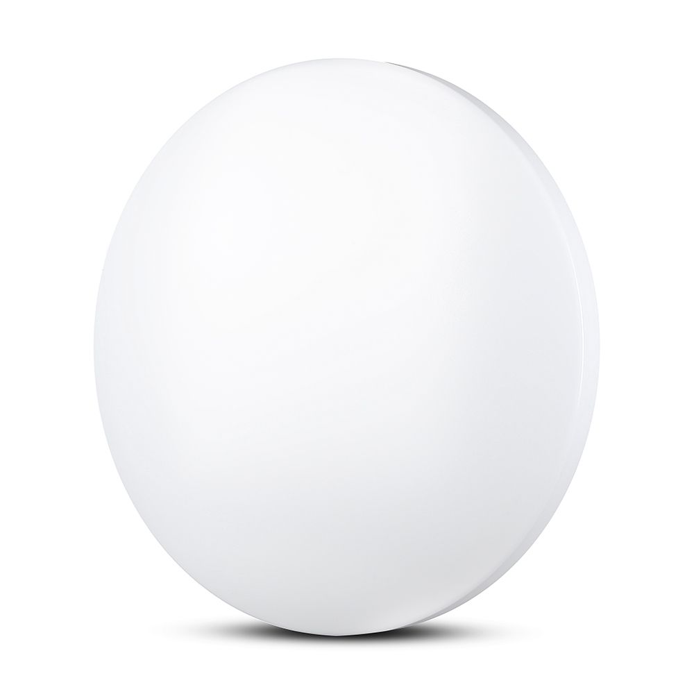 12W Plafon LED DOME / Średnica: 230 / Klosz: Mleczny / Barwa:3w1