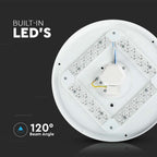 18W Plafon LED DOME / Średnica: 300 / Klosz: Efekt gwiazdek / Barwa:3w1
