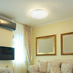 18W Plafon LED DOME / Średnica: 300 / Klosz: Mleczny / Barwa:3w1
