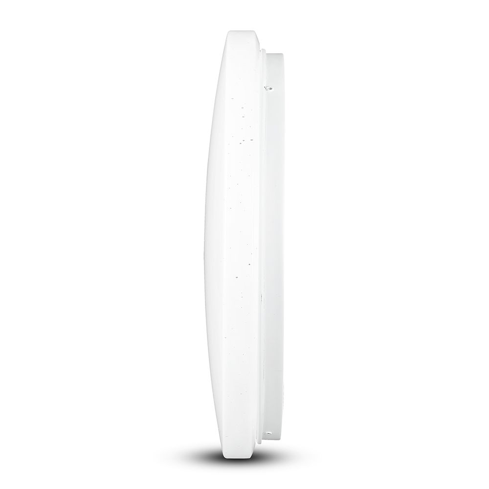 24W Plafon LED DOME / Średnica: 350 / Klosz: Efekt gwiazdek / Barwa:3w1