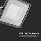 50W Naświetlacz LED SMD / Chip SAMSUNG / Barwa:6400K / Obudowa: Czarna / Wydajność: 115lm/w