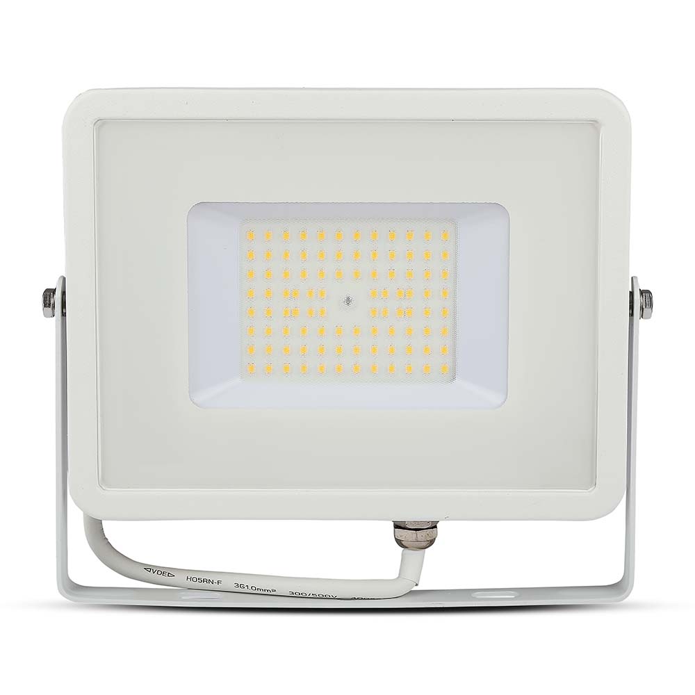50W Naświetlacz LED SMD / Chip SAMSUNG / Barwa:4000K / Obudowa: Biała / Wydajność: 115lm/w