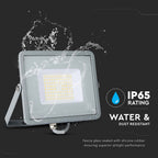 50W Naświetlacz LED SMD / Chip SAMSUNG / Barwa:4000K / Obudowa: Szara / Wydajność: 115lm/w