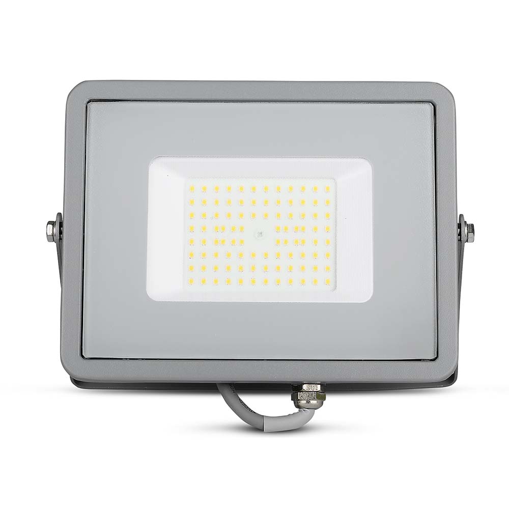50W Naświetlacz LED SMD / Chip SAMSUNG / Barwa:6400K / Obudowa: Szara / Wydajność: 115lm/w