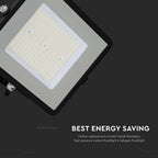 100W Naświetlacz LED SMD / Chip SAMSUNG / Barwa:6400K / Obudowa: Czarna / Wydajność: 115lm/w
