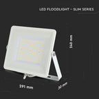 100W Naświetlacz LED SMD / Chip SAMSUNG / Barwa:4000K / Obudowa: Biała / Wydajność: 115lm/w