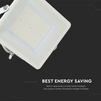 100W Naświetlacz LED SMD / Chip SAMSUNG / Barwa:4000K / Obudowa: Biała / Wydajność: 115lm/w