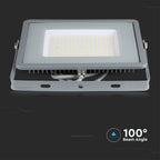 100W Naświetlacz LED SMD / Chip SAMSUNG / Barwa:4000K / Obudowa: Szara / Wydajność: 115lm/w