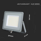 100W Naświetlacz LED SMD / Chip SAMSUNG / Barwa:6400K / Obudowa: Szara / Wydajność: 115lm/w