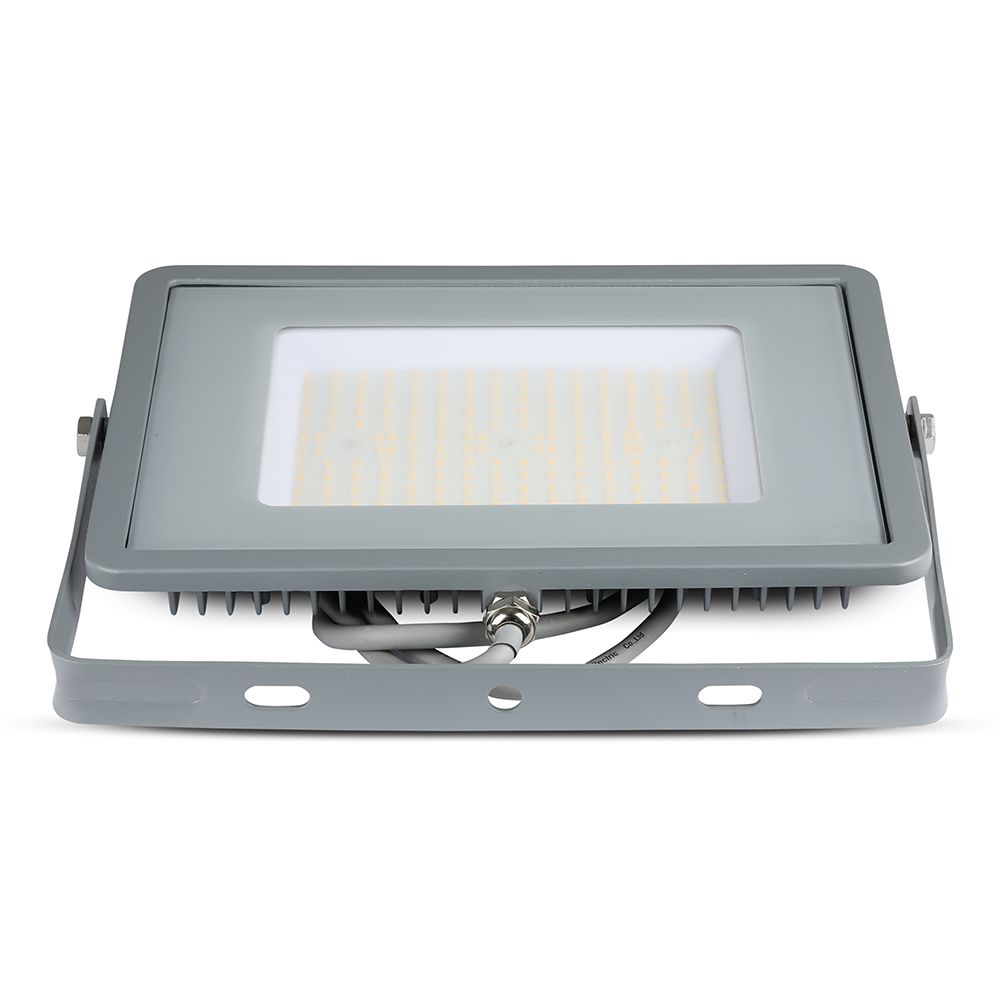 100W Naświetlacz LED SMD / Chip SAMSUNG / Barwa:6400K / Obudowa: Szara / Wydajność: 115lm/w