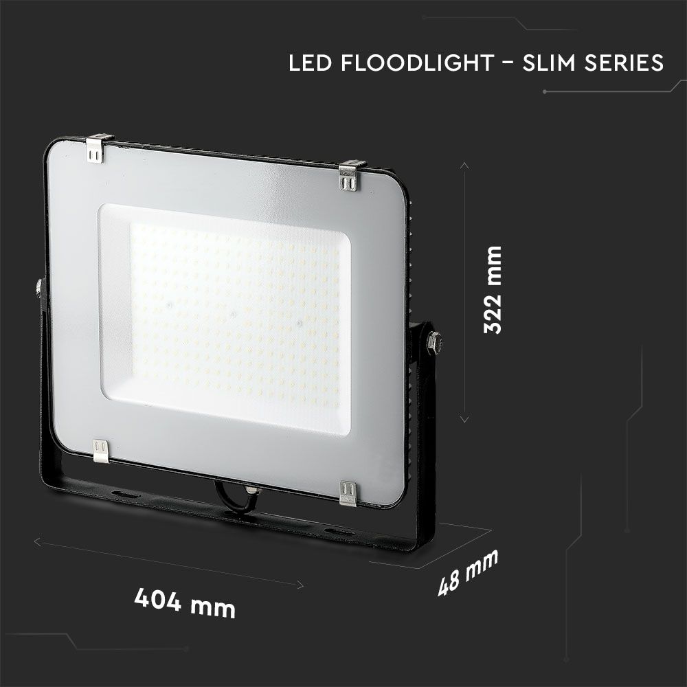 150W Naświetlacz LED SMD / Chip SAMSUNG / Barwa:4000K / Obudowa: Czarna / Wydajność: 115lm/w