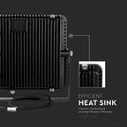 150W Naświetlacz LED SMD / Chip SAMSUNG / Barwa:4000K / Obudowa: Czarna / Wydajność: 115lm/w