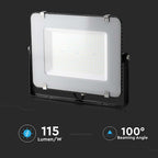 150W Naświetlacz LED SMD / Chip SAMSUNG / Barwa:6400K / Obudowa: Czarna / Wydajność: 115lm/w