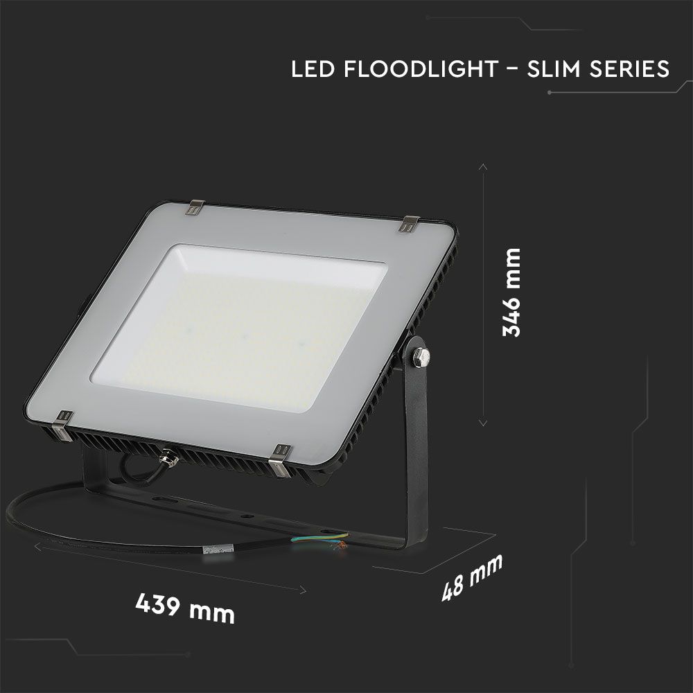 200W Naświetlacz LED SMD / Chip SAMSUNG / Barwa:4000K / Obudowa: Czarna / Wydajność: 115lm/w