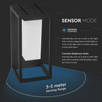 2W Lampa ścienna LED solarna / Chip SAMSUNG / Barwa:3000K / Obudowa: Szara