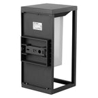 2W Lampa ścienna LED solarna / Chip SAMSUNG / Barwa:3000K / Obudowa: Szara