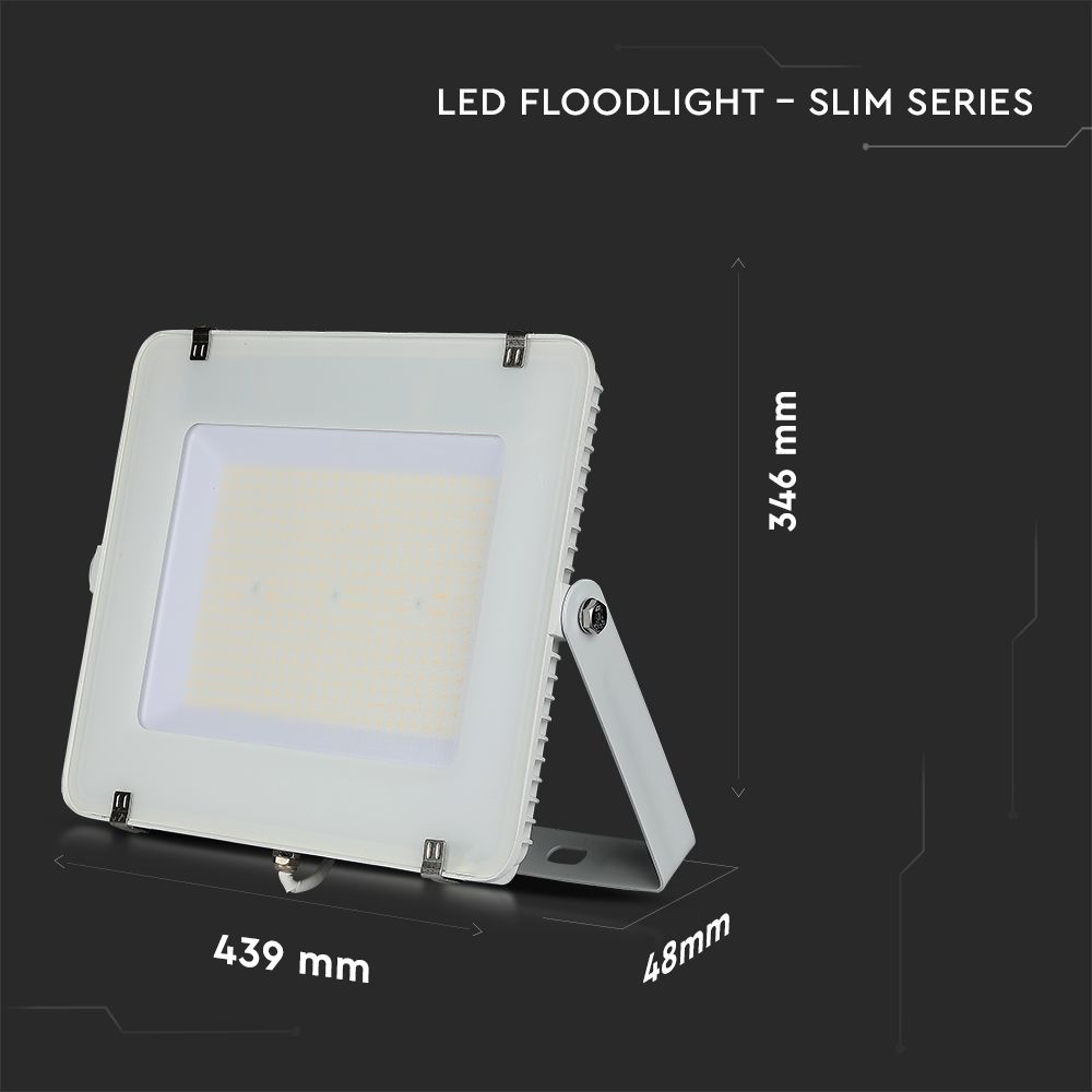 200W Naświetlacz LED SMD / Chip SAMSUNG / Barwa:4000K / Obudowa: Biała / Wydajność: 115lm/w
